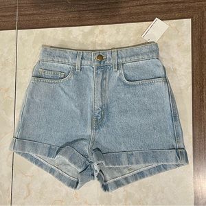 NWT American Apparel Denim High-Waisted Shorts